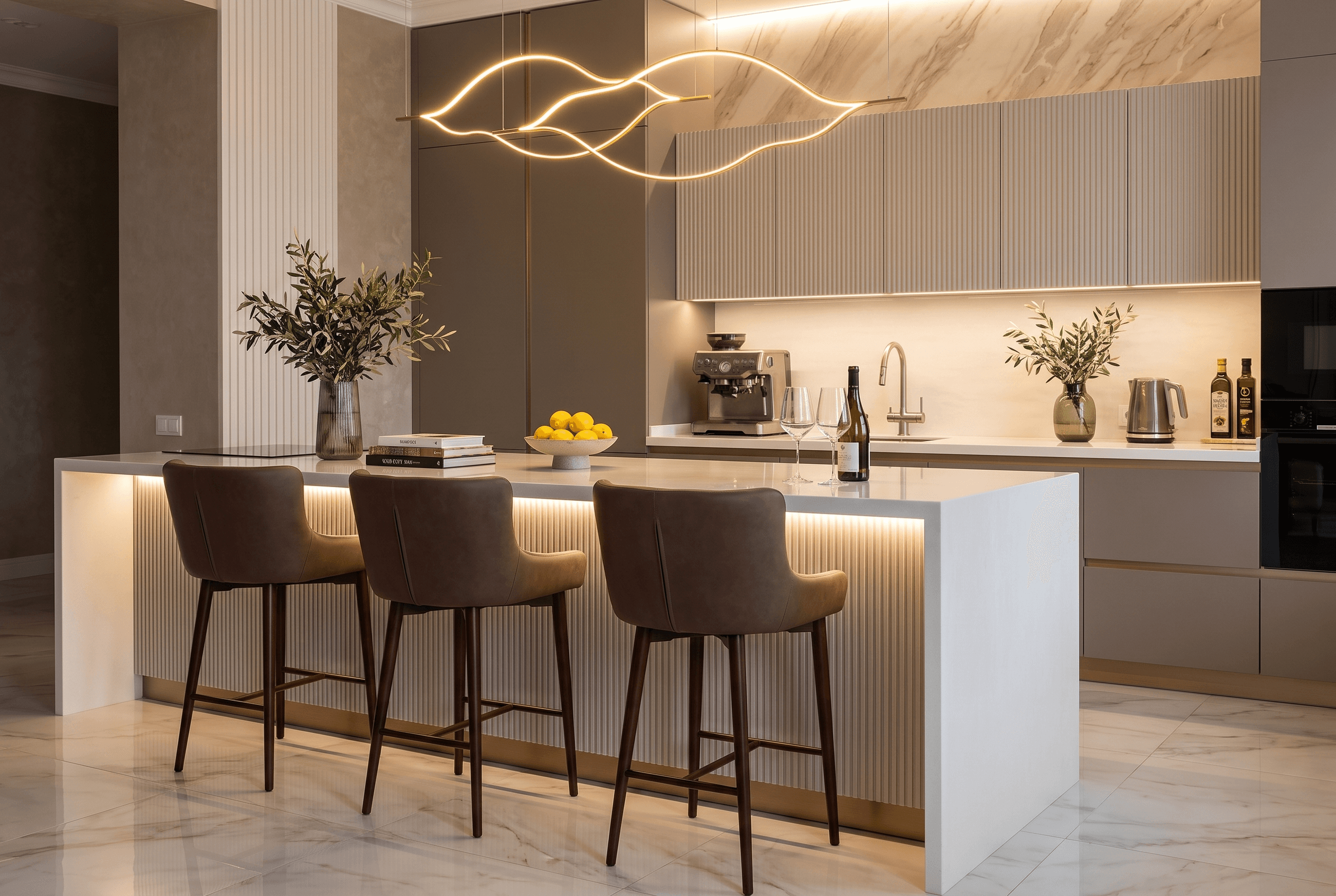 Кухня, реализованная по проекту DECO
